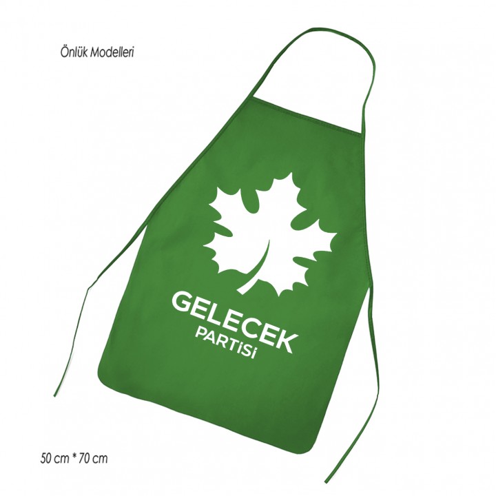 Gelecek Partisi Logolu Yeşil Mutfak Önlüğü